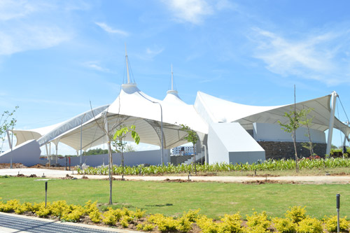 Tensile tensile fabric structures